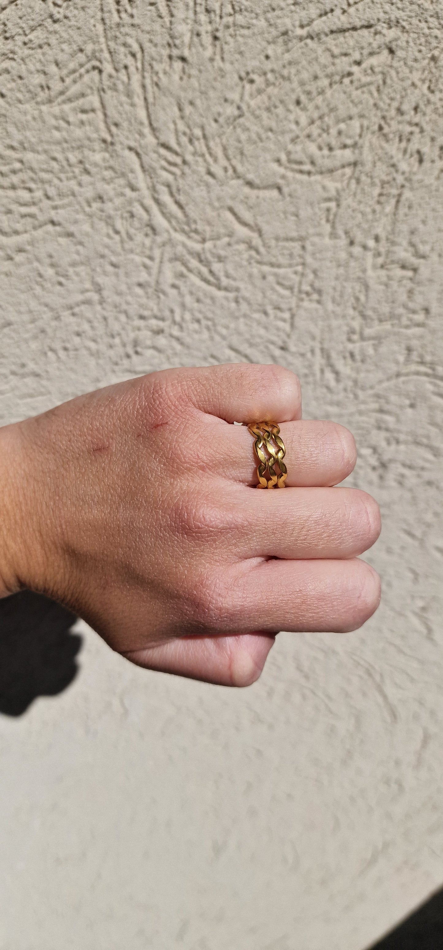 Bague "Louvia" - Acier inoxydable